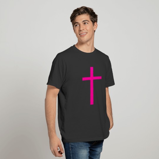 Big Pink Cross cross religion Jesus Christ ART Ave T Shirts