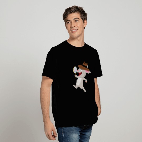 Happy Funny Bunny Searches for Easter Eggs T Shirts
