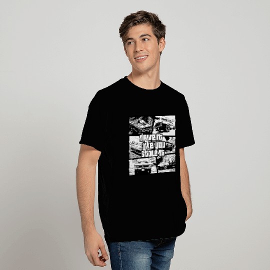Drive Car Stole Passion Oldtimer Comic Style Gift T Shirts