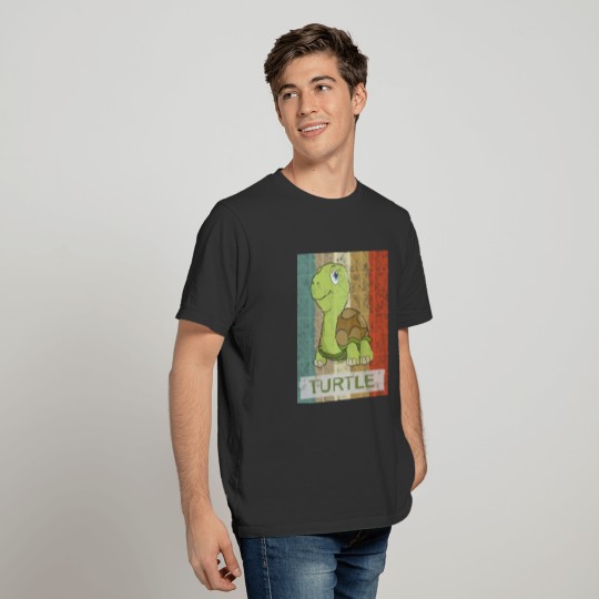 Turtle Vintage Retro Style Grunge T-shirt