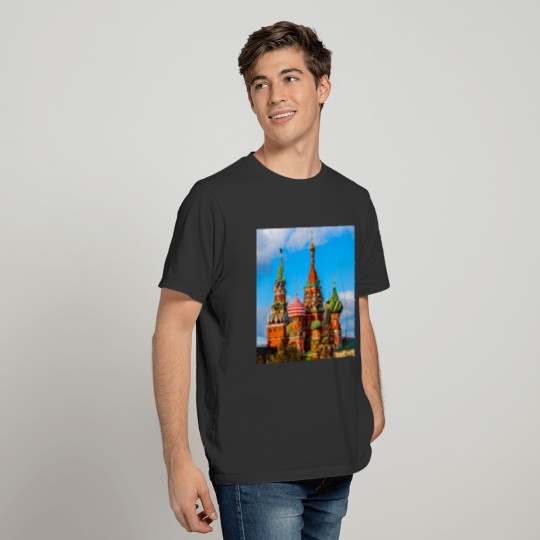 Moscow Kremlin and St. Basil Cathedral T-shirt