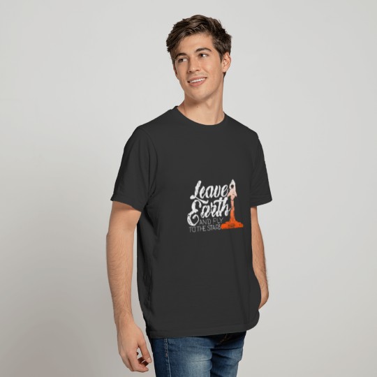 Rocket Space Zoom Science Moon T-shirt