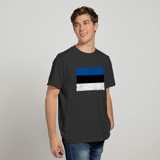 Estonia Flag Retro T-shirt