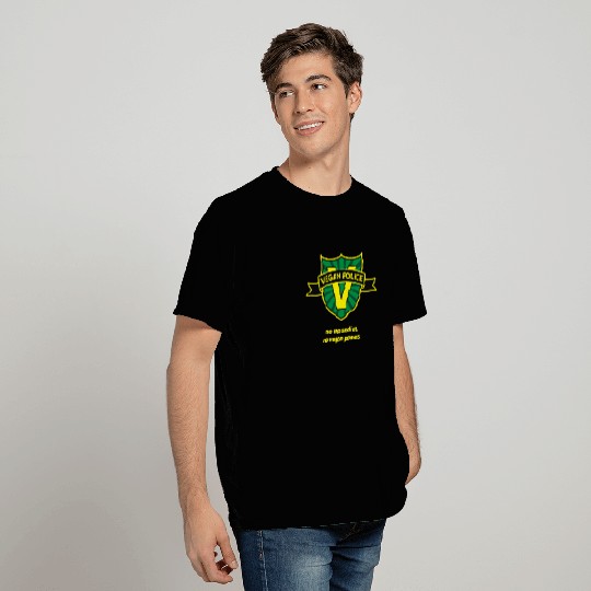 Vegan police scott pilgrim T Shirts