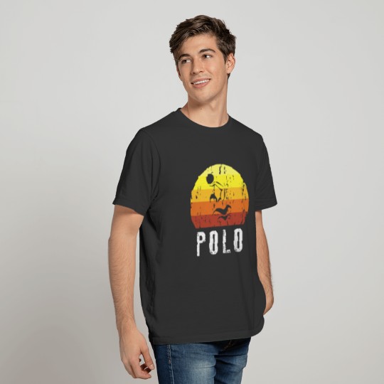 Retro Vintage Style Water Polo Silhouette tattoo t T-shirt