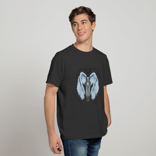 Beautiful fairy with blue wings T-shirt