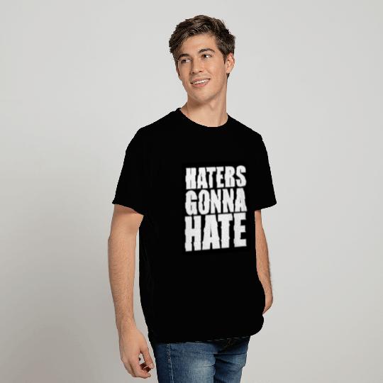 frame silhouette cool haters gonna hate logo sign T Shirts