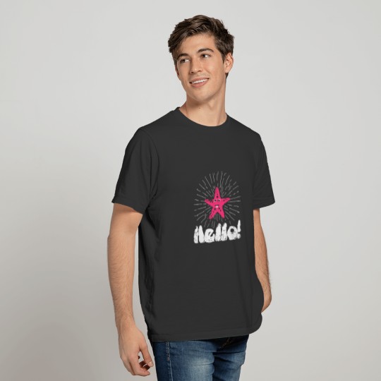 Hello Starfish first day cute illustration christm T-shirt