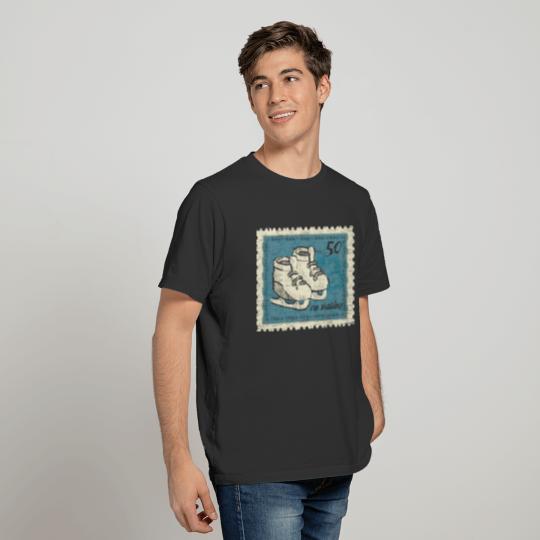 Ice skating Stamps T-shirt