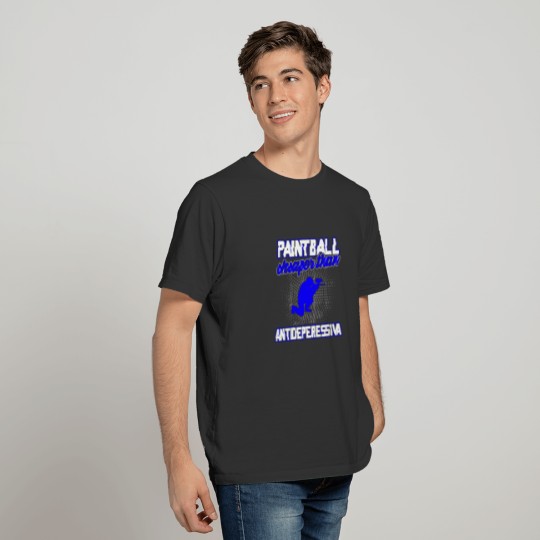 Paintball player Mask Ball gift idea T-shirt