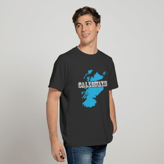 Galloways. Scottish Map T-shirt