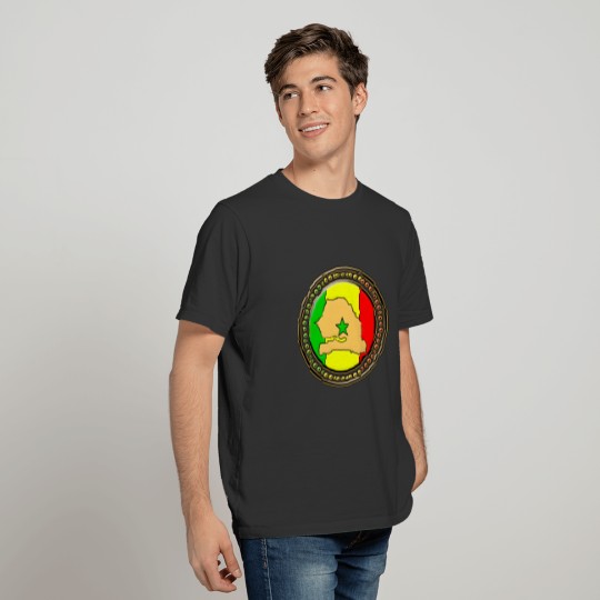 Senegal flag map T-shirt