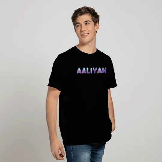 Female Names | Blue Neon : Aaliyah T Shirts