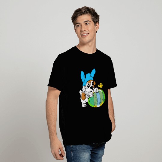 Retro Vintage Grunge Style Easter Bunny T Shirts