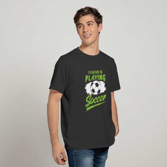 Soccer Game Sport Field Lawn Goal Stadium League T-shirt