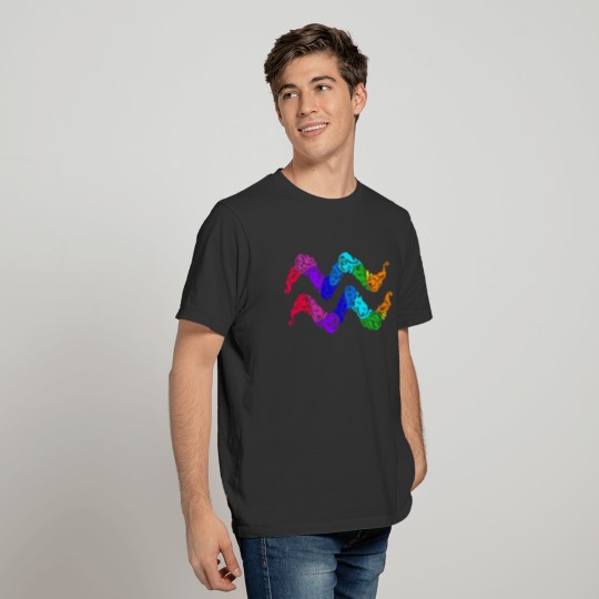 Aquarius Colorful T-shirt