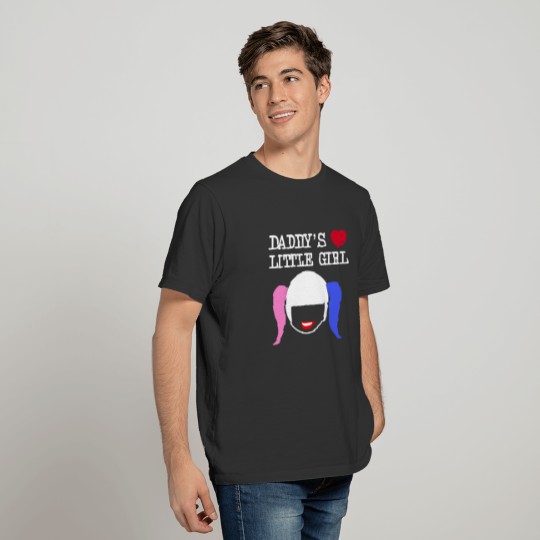 Daddys Little Girl Silhouette Pig Tails DDLG BDSM T Shirts