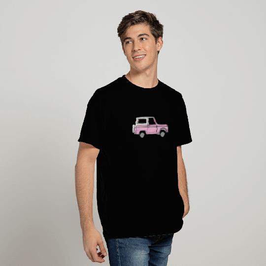 Vintage Pink Ford Bronco Design T Shirts