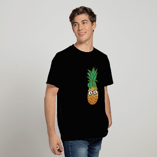 Smart Pineapple in Glasses T Shirts