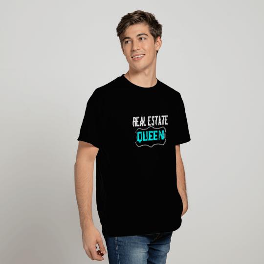 Teal Queen Real Estate Gift T Shirts