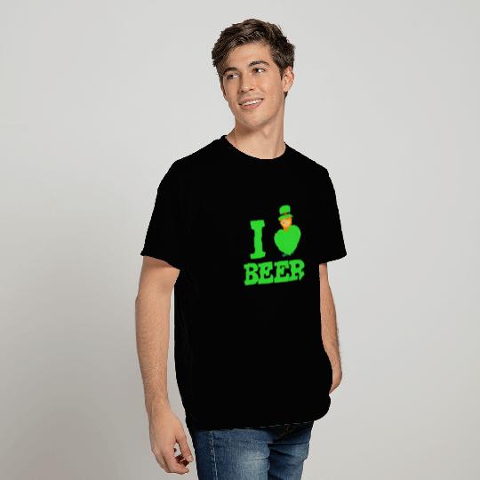 I love Beer - St patricks day, Goblin, Ireland gre T Shirts