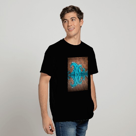 colorful surfing stone wall graffiti T Shirts