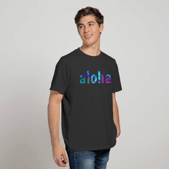 aloha blue T-shirt
