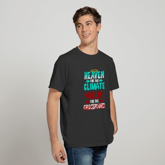 Crossword Puzzle Lover Heaven for Climate Hell T-shirt
