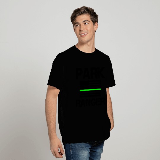 Park Ranger Thin Green Line US American Flag T Shirts