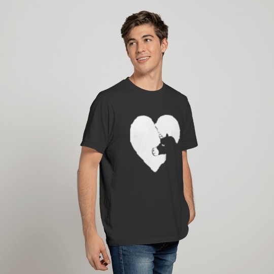 I love my unicorn heart gift T-shirt