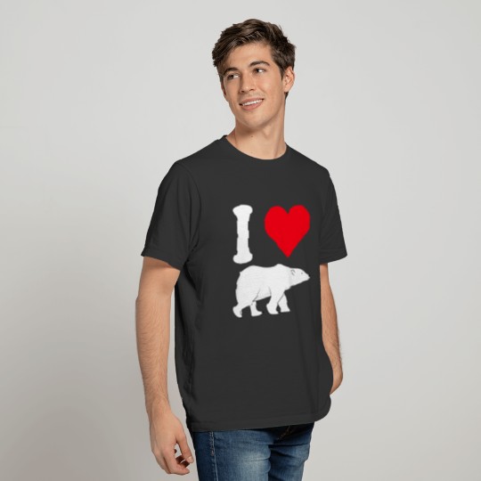 I Love Polar Bears Animal Lover T-Shirt T-shirt