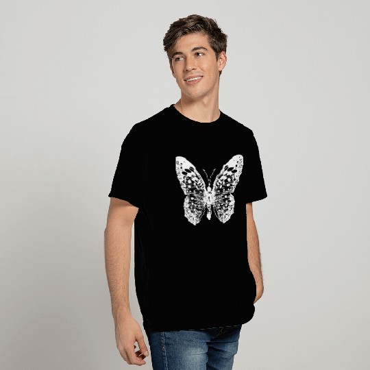 Butterfly retro white T Shirts