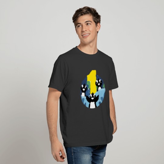 Penguin Winter South Pole 1st Birthday Gift T-shirt