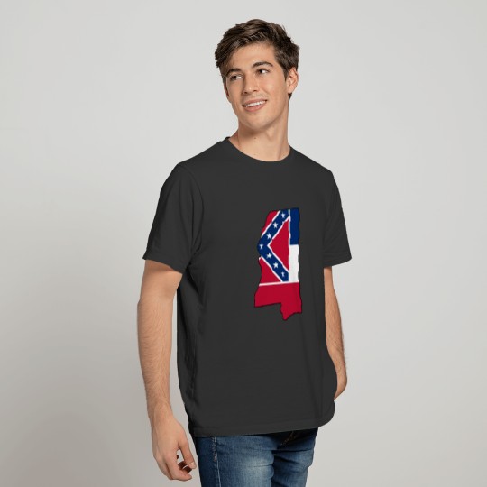 Mississippi Flag Map T-shirt