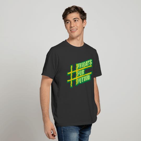 logo hashtag fridays for future future stamp prote T-shirt