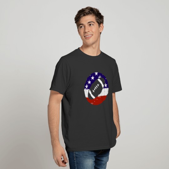Vintage American Football 4th Of July Gift T Shirts
