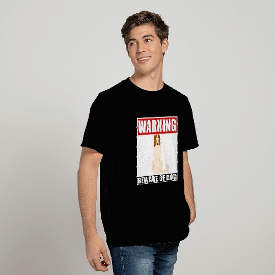 Warning Russian Wolfhound Beware Of Dog T Shirts
