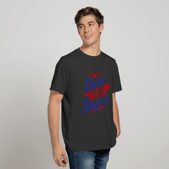 Stars and Stripes, Red, White and Blue, 4th of J T Shirts
