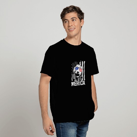 Merica Goldendoodle T Shirts Golden Us Flag