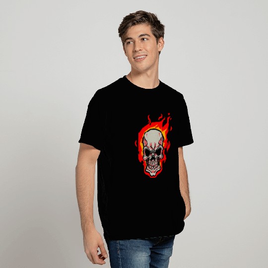 Skull Fire Human Skeleton Teeth Bones Masks Gift T Shirts