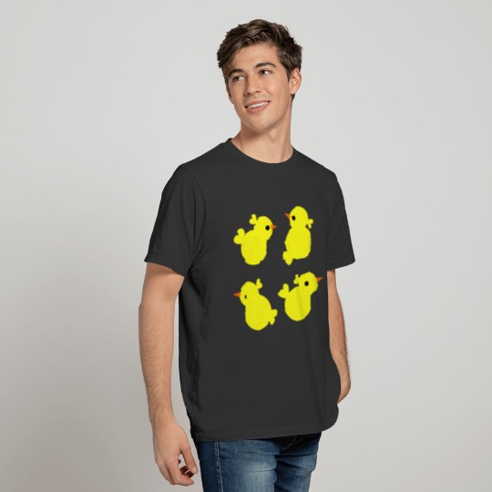 four little chicks baby chickens T Shirts