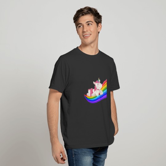 Unicorn Wave Rainbow T-shirt