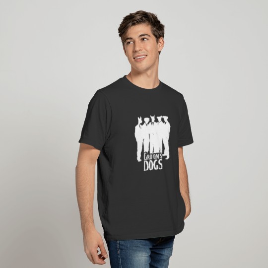 Groom's Dogs Bachelor Party Night Out Uniform T-shirt