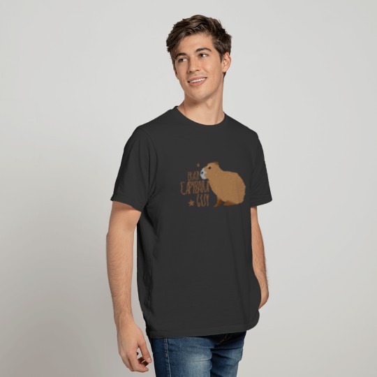 Crazy capybara guy T Shirts