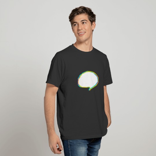 speech bubble - colorful T-shirt