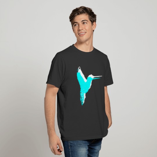 Hummingbird blue T Shirts