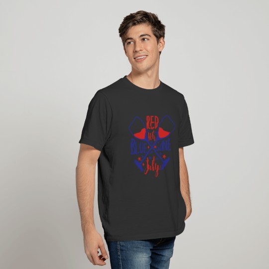 Red Blue wine T Shirts