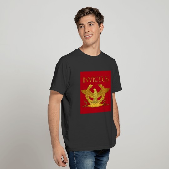 Invictus Golden Eagle on Red T Shirts