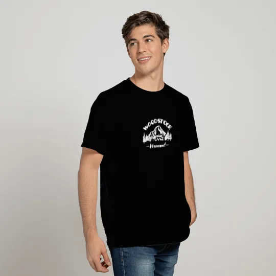 Retro Woodstock Vermont T Shirts