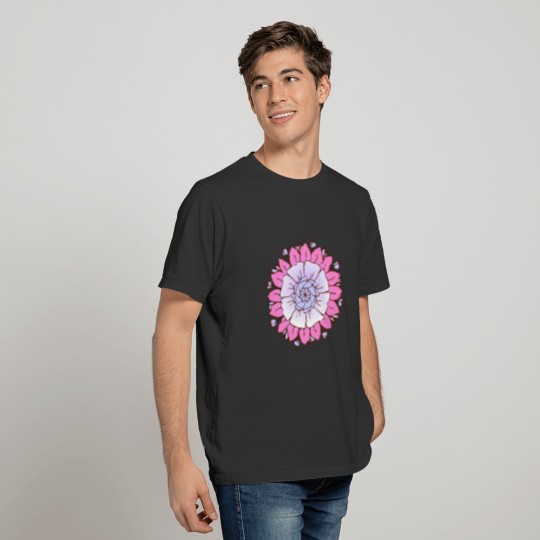 Lotus floral pink art T Shirts